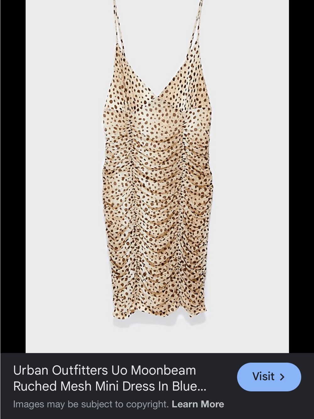 Ruched Print Dress